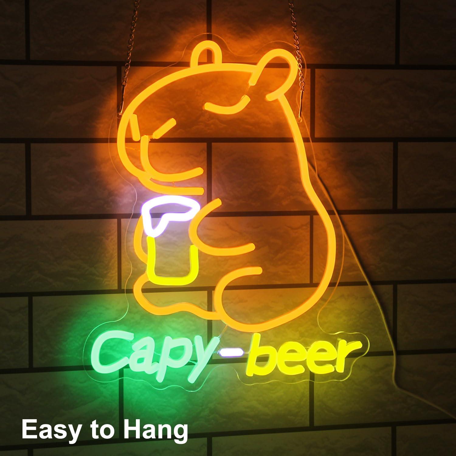 Kapibara Bira Neon Tabelası, U - Home Bar Lounge incelemesi ve fiyatı