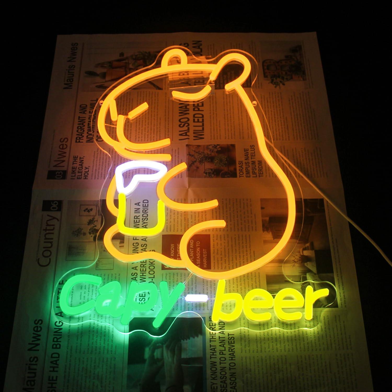 Kapibara Bira Neon Tabelası, U - Home Bar Lounge incelemesi ve fiyatı