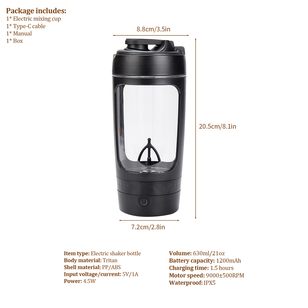 630ml Elektrikli Shaker Şişesi - Citrus Juicer Bar incelemesi ve fiyatı