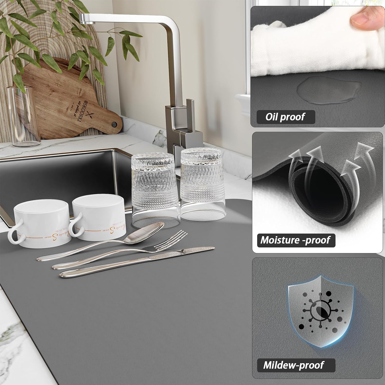 Kahve Fincanı Kurutma Mat kaym - Bar Mat Rubber incelemesi ve fiyatı